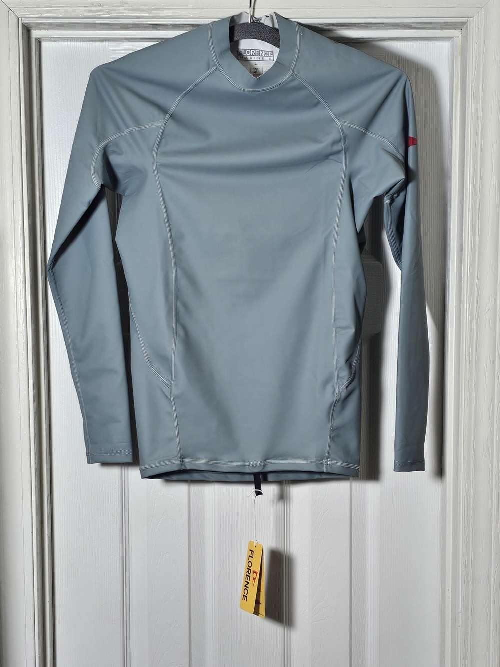 Florence Marine X Windshield Long Sleeve Rashguard Size Large Light Sea Blue
